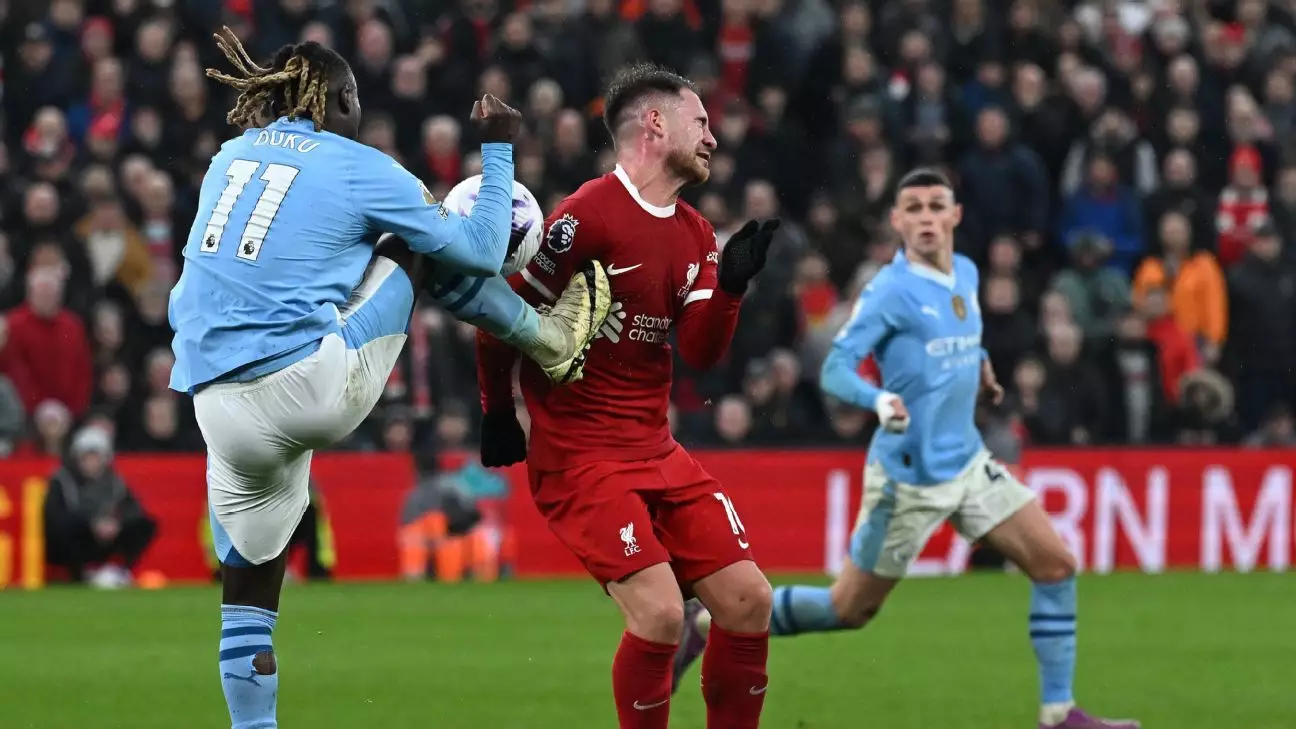 Liverpool Denied Clear Penalty Against Manchester City at Anfield