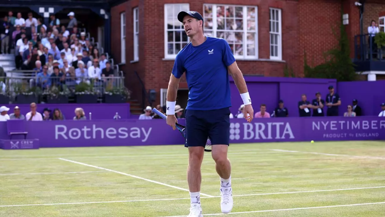 Andy Murray Forced to Withdraw from Queen’s Club Championship Due to Back Injury