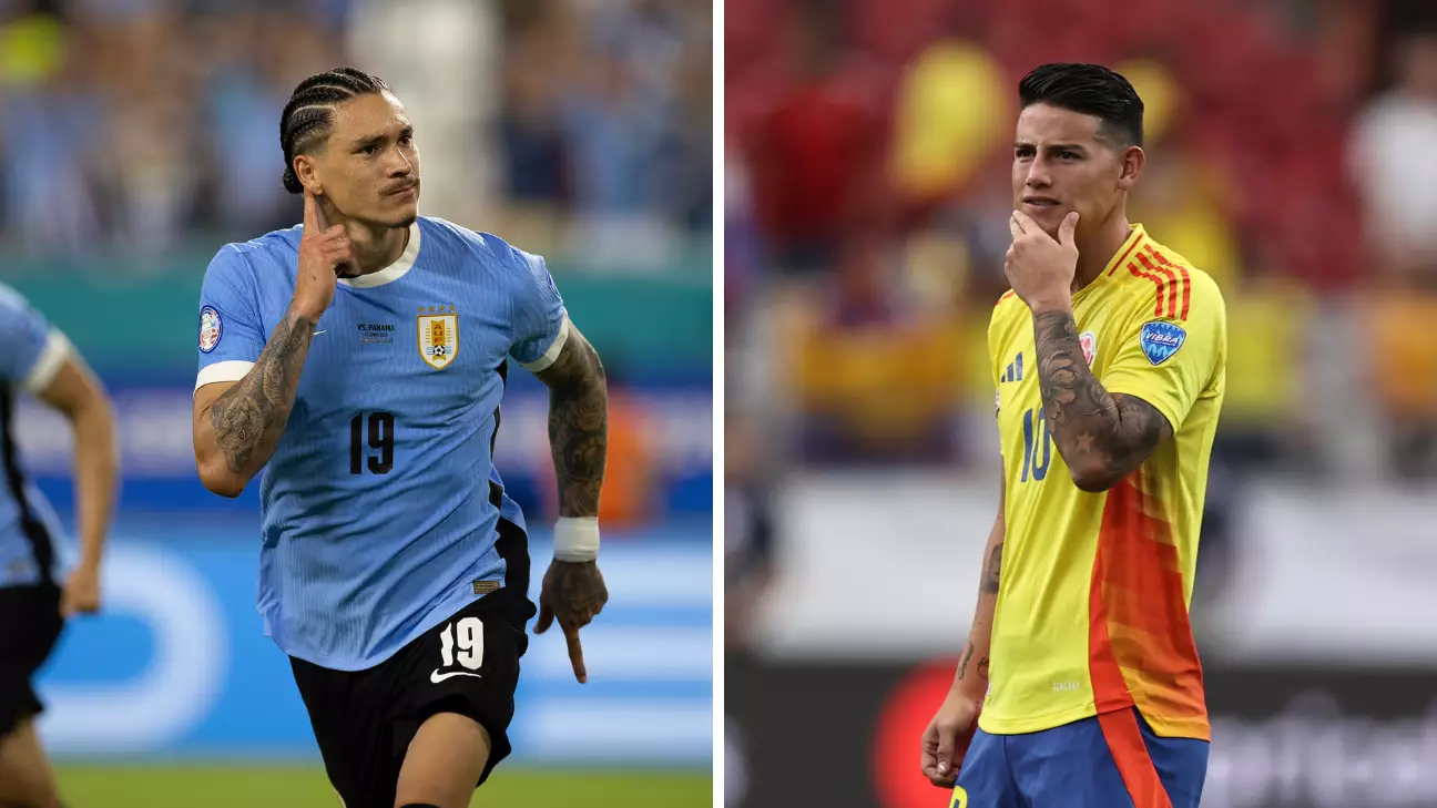 Uruguay’s Darwin Núñez vs Colombia’s James Rodríguez: Clash of the Titans