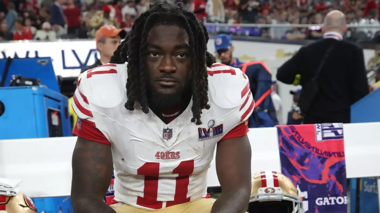 Brandon Aiyuk sa ocitá vo výklade obchodu NFL tímom San Francisco 49ers