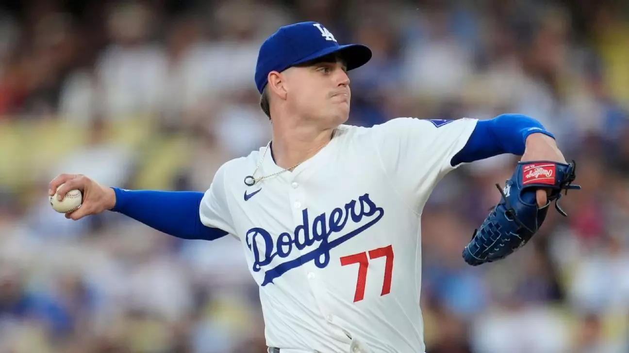 Nováčik River Ryan utrpel zranenie v lakti a obrovskú rana pre Los Angeles Dodgers