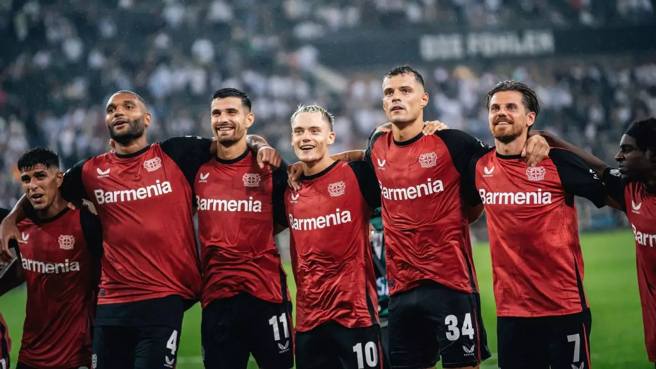 Bayer Leverkusen zase predviedol schopnosť strieľať neskoro v zápase proti Borussii Monchengladbach.