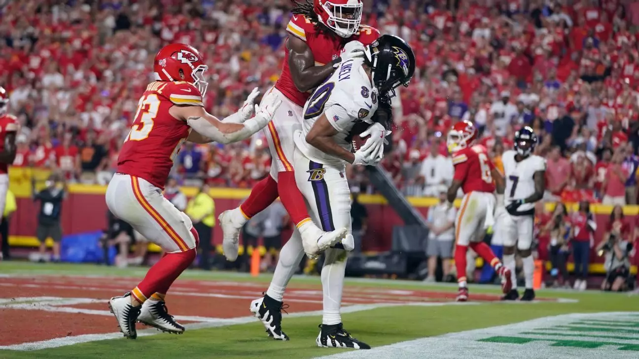 Skvelý zápas medzi Baltimorom Ravens a Kansas City Chiefs