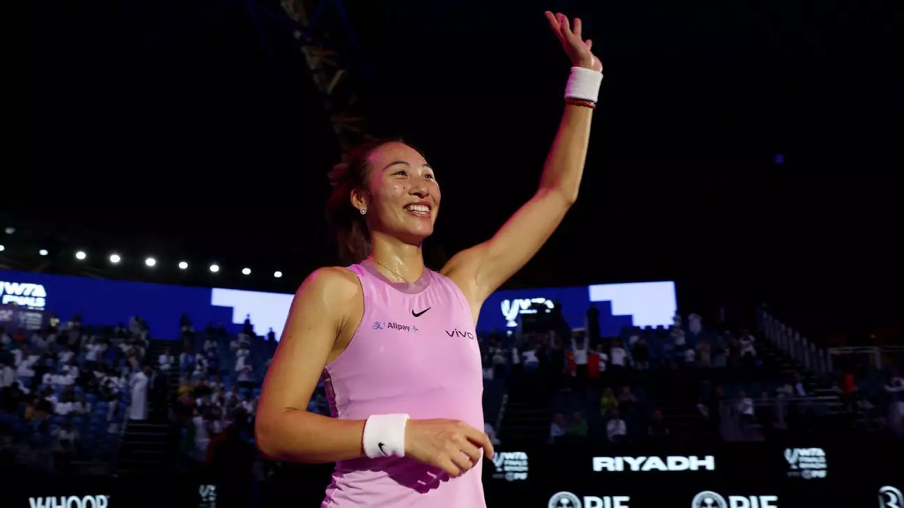 Breakthrough Performance: Zheng Qinwen Shines in WTA Finals Semifinals