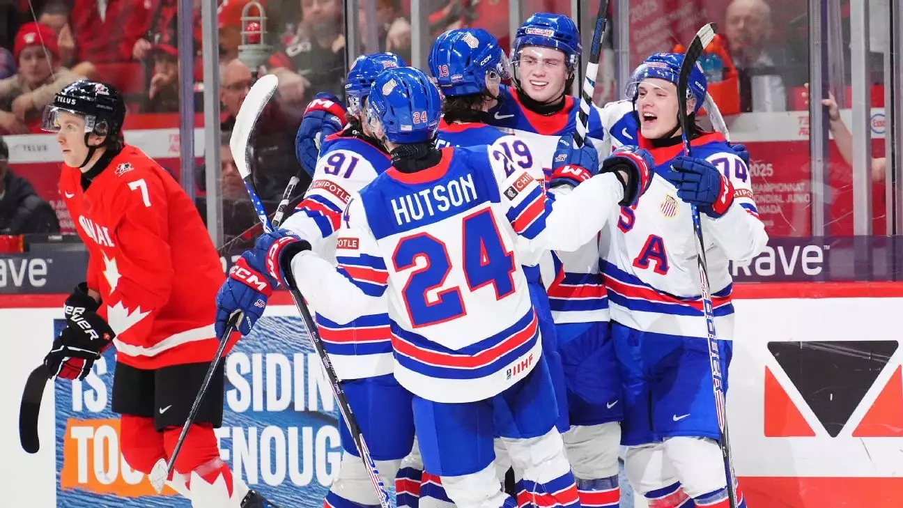 United States Dominates Canada in World Junior Hockey Championship Showdown