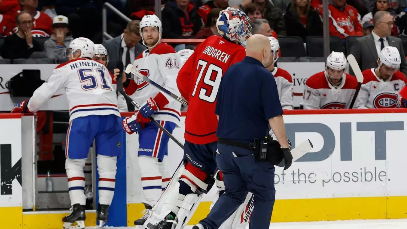 Capitals Face Goalie Challenge as Lindgren Injured