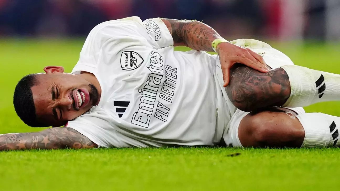 Arsenal Faces Potential Crisis: Gabriel Jesus Could Miss Season with Knee Injury