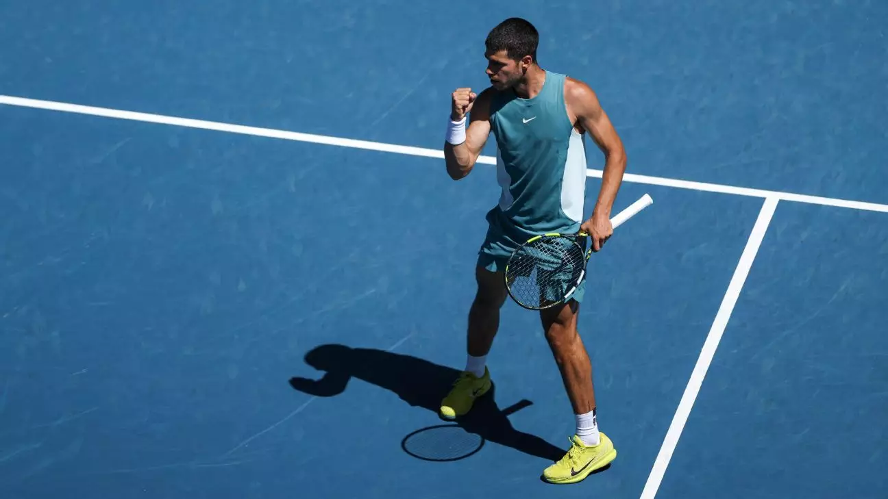 Carlos Alcaraz: A Determined Advance at the Australian Open