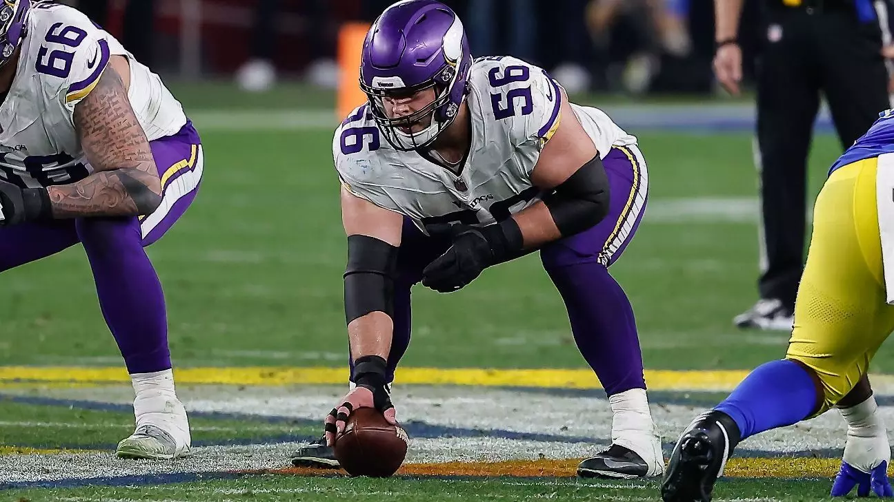 Transformácia ofenzívnej línie Minnesota Vikings: Konečný krok Garretta Bradburyho